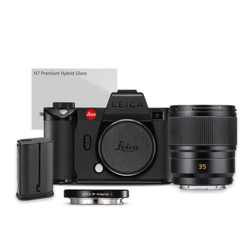 Leica SL2-S + Summicron-SL 35 f/2 ASPH. + M-adapter L + BP-SCL6 + glass protector kit