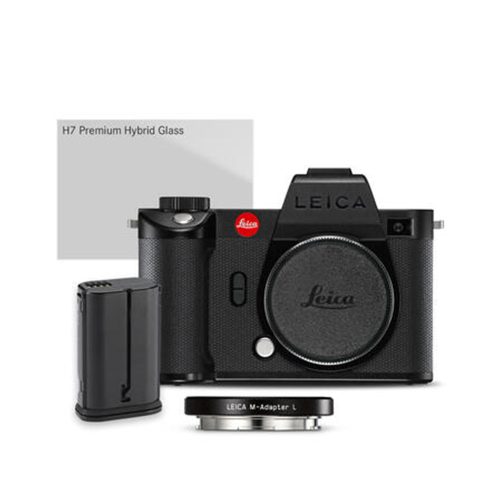 Leica SL2-S camera + M-adapter L + BP-SCL6 + glass protector