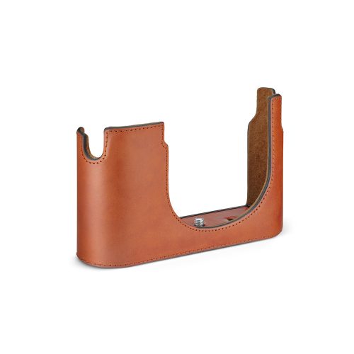 Leica leather case for Q3, cognac