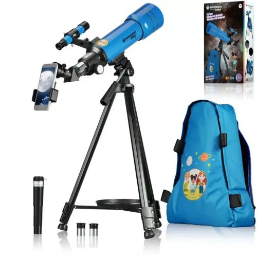 Bresser Junior telescope 70/400 with backpack, blue