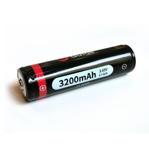 Guide 18650 Li-ion battery with protection 3200mAh 70 mm long (for TN)
