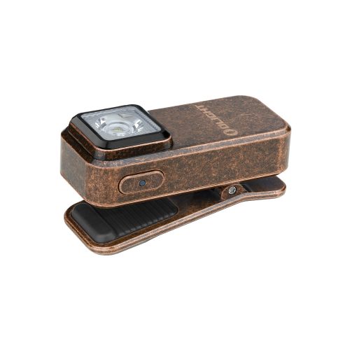 Olight Oclip flashlight, brown