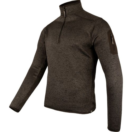 Jack Pyke Melange Quarter Zip Fleece brown fleck S