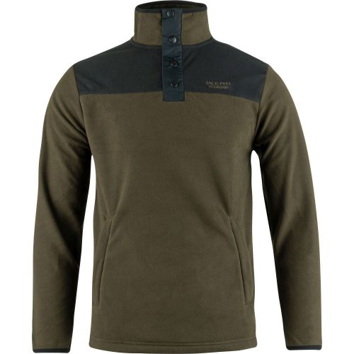 Jack Pyke Snap Neck Fleece Top dark olive M