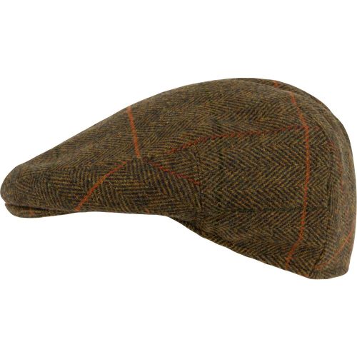 Jack Pyke Wool Blend flat cap tweed brown 57