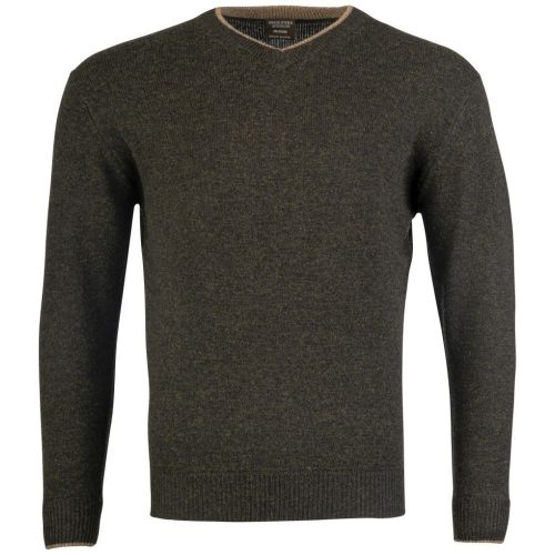 Jack Pyke Ashcombe Lambwool V-neck dark olive M