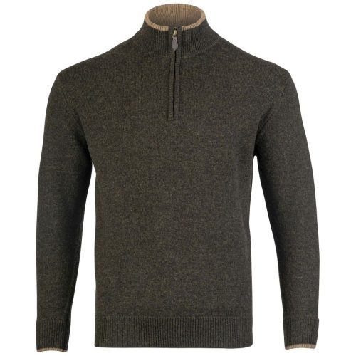 Jack Pyke Ashcombe Lambwool Zipknit dark olive L