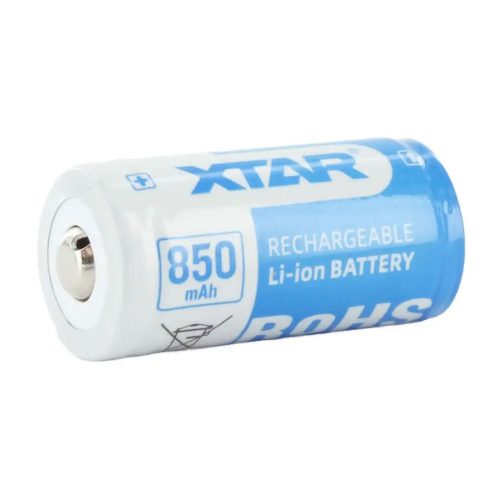 XTAR RCR123 850mAh védett akkumulátor